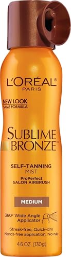 L'Oreal Paris Sublime Bronze Self Tanning Mist - Medium Shade