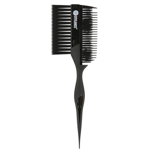 STYLANCE Professional Hair Dye Brush Comb Set - Dual-Sided Multicolor Applicator for Balayage & Highlights