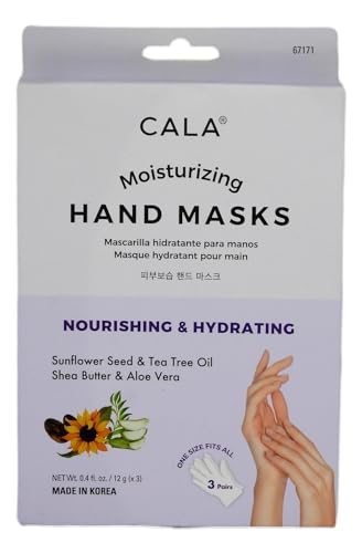 Cala Moisturizing Hand Masks Pack of 3 - Nourishing Hydrating Hand Treatment