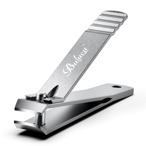 Baluca Curved Toenail Clipper for Thick Nails - Heavy Duty Stainless Steel