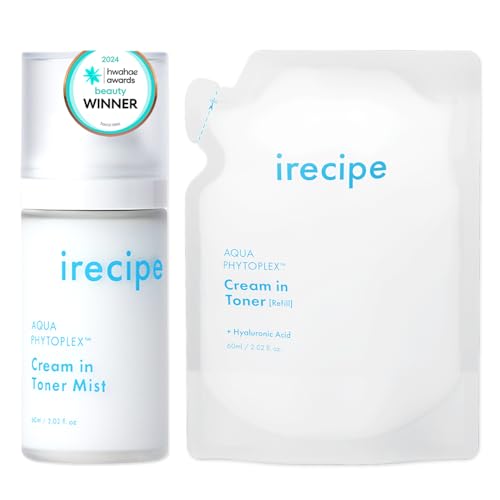 Aqua Phytoplex Cream in Toner Mist - Hydrating Facial Mist for All Skin Types (60ml + 60ml Refill) - Variation 2