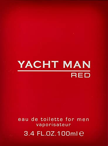 Myrurgia Yacht Man Red Eau De Toilette Spray for Men 3.4 Fl Oz Pack of 2 - Casual Masculine Fragrance