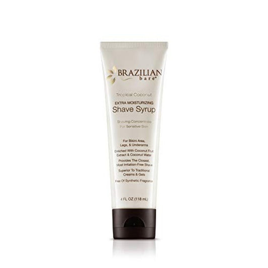 Brazilian Bare Tropical Coconut Extra Moisturizing Shave Syrup ? Preferred Over Traditional Womens Shave Creams And Womens Shave Gels