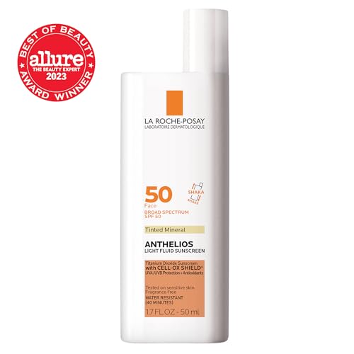 La Roche-Posay Anthelios Sunscreen SPF 40, Ultra-Light Fluid Broad Spectrum SPF 40, Face Sunscreen with Titanium Dioxide Mineral, Lightweight & Fast-Absorbing, Oil-Free, Matte Finish