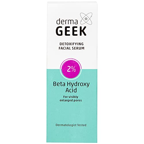 dermaGEEK Detoxifying Facial Serum with 2% Beta Hydroxy Acid - 1.3 Fl Oz (Pack of 1)