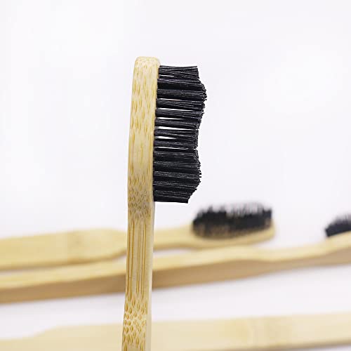 Colincie Extra Hard Bamboo Charcoal Toothbrush - Pack of 12