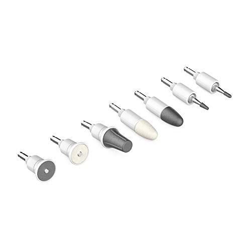 PureNails 7-Piece Replacement Nail Drill Bit Set for Manicure and Pedicure