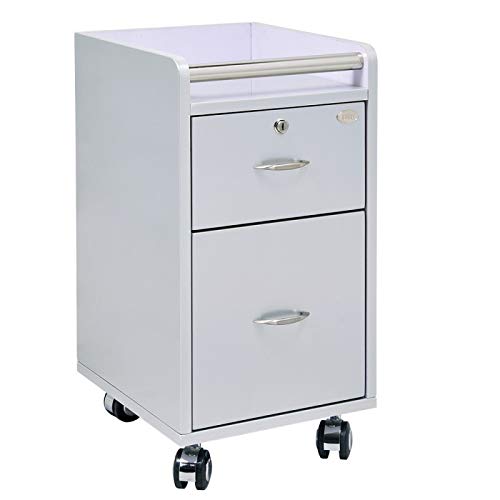 Beauty Spa Pedicure & Manicure Trolley Cart - Gray Roller Cart for Salon Use