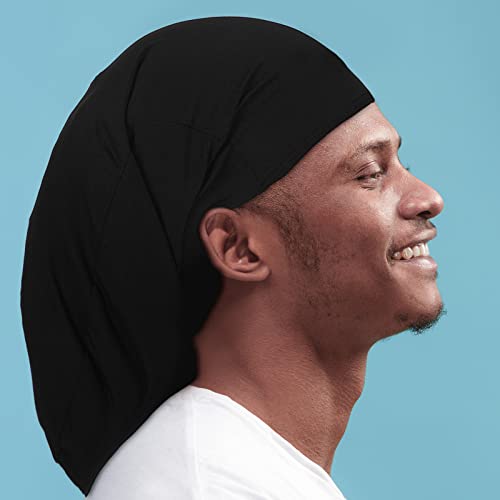 Tarpop Dreadlock Caps for Men & Women - 6 Pack Jumbo Night Bonnets