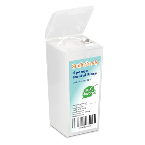 SmileGoods Sponge Dental Floss - 200 Yards, Mint Flavor