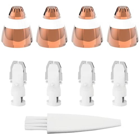 Eyebrow Hair Remover Replacement Heads for Finishing Touch Flawless Facial Hair Remover,Painless Replacement Blades for Flawless Brows Hair Removal,with Cleaning Brush,As Seen On Tv(4 Count).