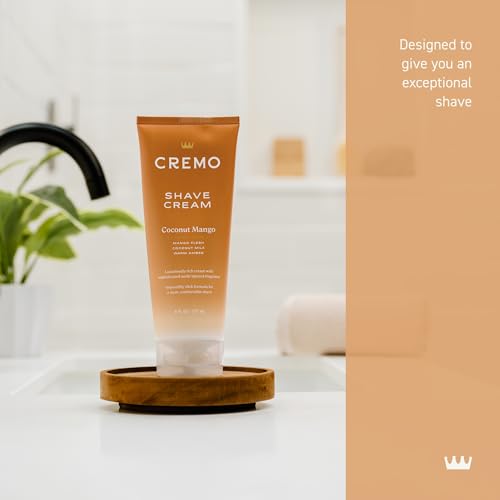 Cremo Women’s Coconut Mango Shaving Cream 6 Fl Oz - Gentle & Hydrating