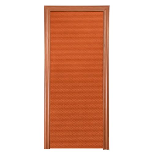 Orange Holiday Door Cover - 32x79 Inch Stretch Fabric Backdrop