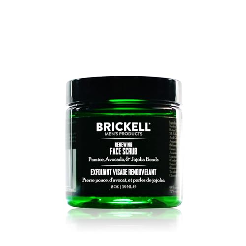 Brickell Men's Renewing Face Scrub - Deep Exfoliating 2oz