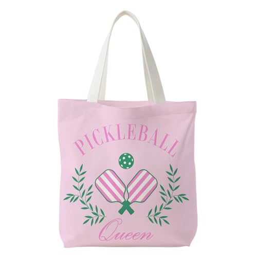 Pickleball Queen Canvas Tote Bag for Women - Perfect Gift