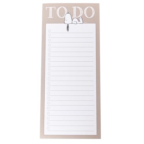 Snoopy Magnetic Notepad – 100 Tear-Away Sheets for Grocery & To-Do Lists