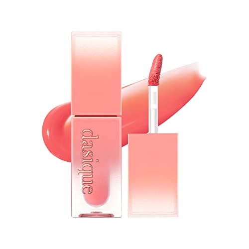 dasique Juicy Dewy Tint - #02 Melon Sherbet, Vegan Glossy Lip Stain
