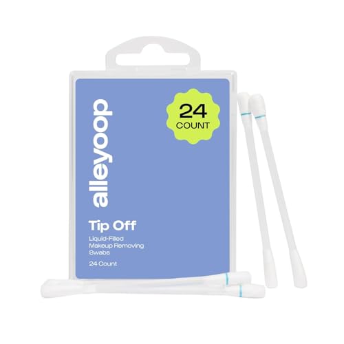Alleyoop Tip Off Makeup Removing Swabs - Aloe Vera Infused, 24 Count