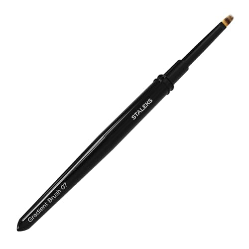 STALEKS PRO Expert Gradient Nail Brush (7mm x 11mm) with Aluminum Handle