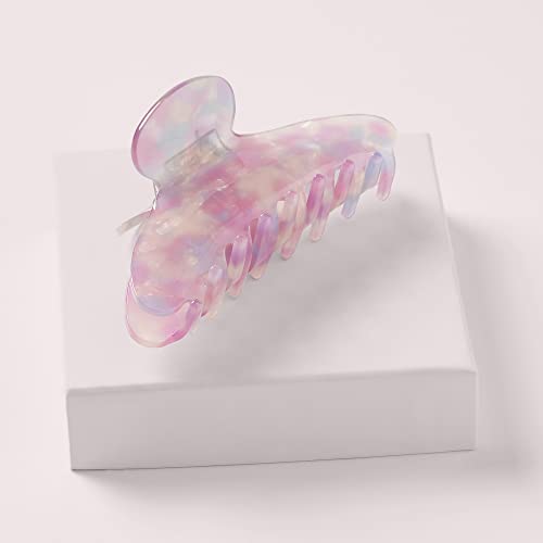 Large Unicorn Claw Clip with Iridescent Marble Pattern - Hair Accessories