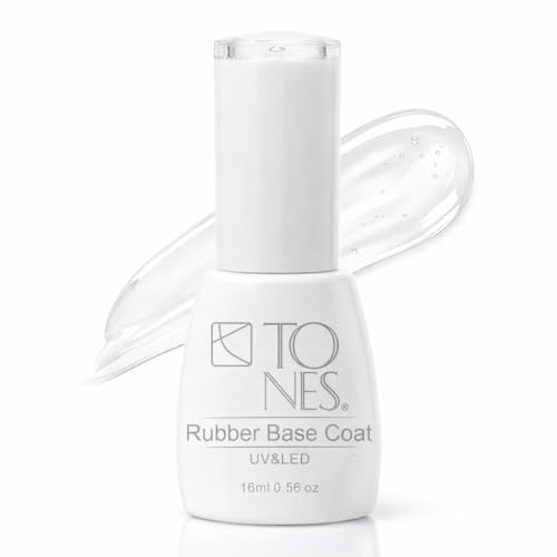 TONES Rubber Base Gel Coat - HEMA-Free, Quick Cure, 16ml