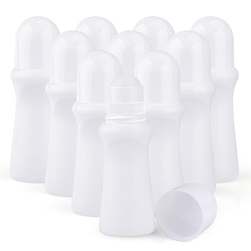 10 Pack 75ml Roll-On Bottles for Essential Oils & Cosmetics