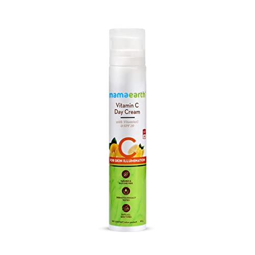 Mamaearth Vitamin C Day Cream SPF 20 - Brightening Moisturizer for Face 50g