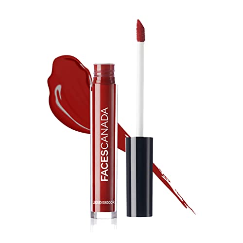 FACESCANADA Liquid Sindoor - Maroon, Smudge-Proof & Quick-Dry