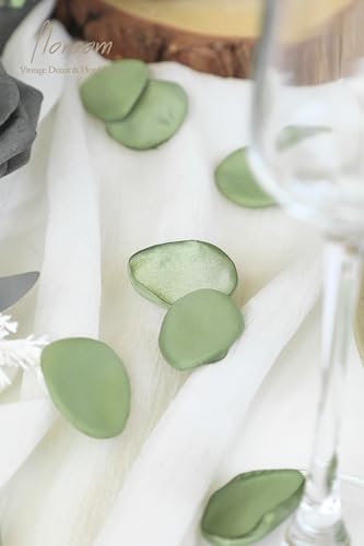 300 Sage Green Faux Silk Rose Petals for Weddings & Events