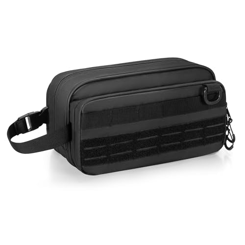 Prokva Large Tactical Toiletry Bag for Men, Waterproof Travel Dopp Kit
