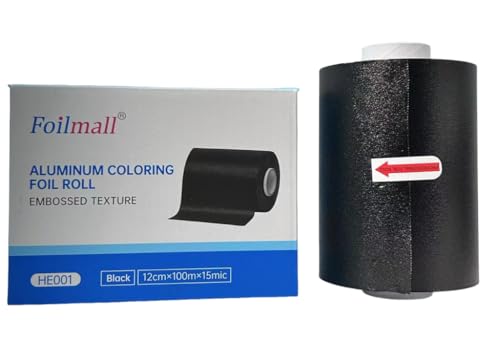 Foilmall Professional Aluminium Hair Foil Roll 12cm x 100m - Pack of 1