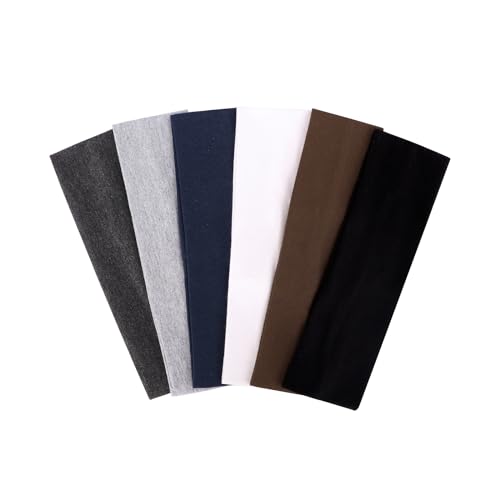 6-Pack Stretchy Cotton Hair Headbands for Yoga & Exercise