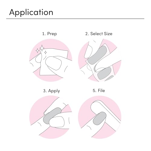 Dashing Diva Soft Pinks Collection Nail Strips - 2 Sets of Gel Stickers
