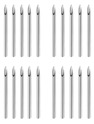 Vsnnsns 10G Surgical Steel Piercing Needles for Nose Septum Lip Tongue & Eyebrow Jewelry