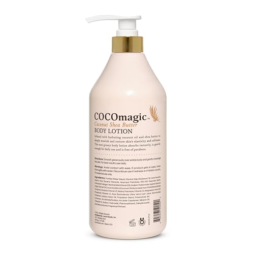 Cocomagic Coconut Shea Butter Body Lotion, Deeply Hydrating, 32 Fl Oz