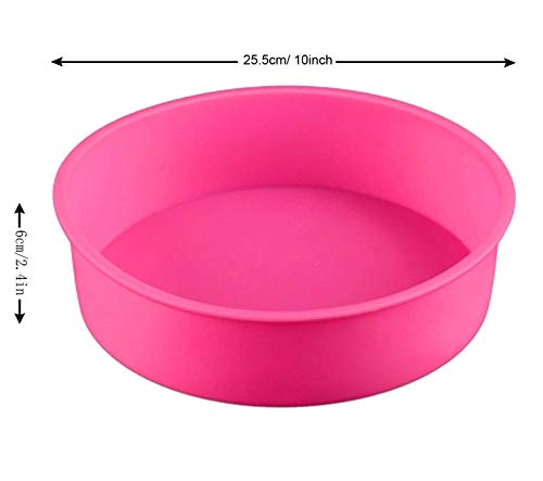 10-Inch Round Silicone Cake Pan - Non-Stick & BPA Free