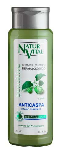 NaturVital Anti-Dandruff Shampoo with Organic Thyme & Hops Extracts