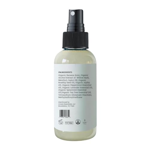 Braid Miracle Soothing Scalp Spray with Banana Juice & Organic Oils - Moisturizing & Refreshing for Braids, Locs, Twists, Cornrows, 4 oz
