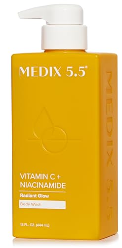 Medix 5.5 Radiant Glow Vitamin C Body Wash with Niacinamide, 15 Fl Oz