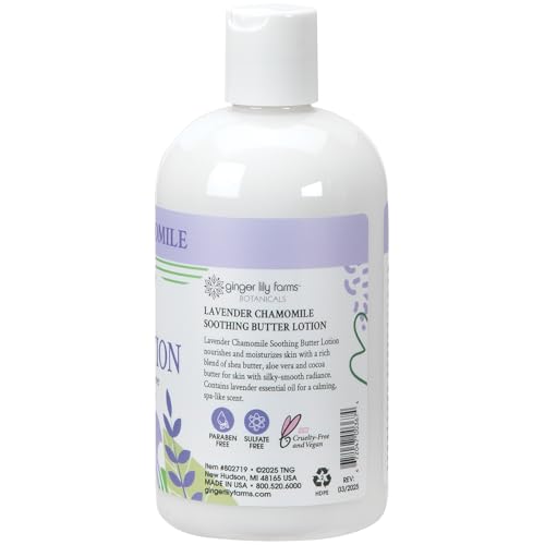 Ginger Lily Farms Lavender Chamomile Soothing Butter Lotion - 12 oz
