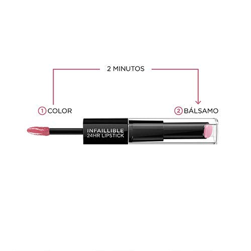 L'Oreal Paris Infallible Pro Last 2 Step Lipstick Raisin Revival Long Wear, Transfer-Resistant