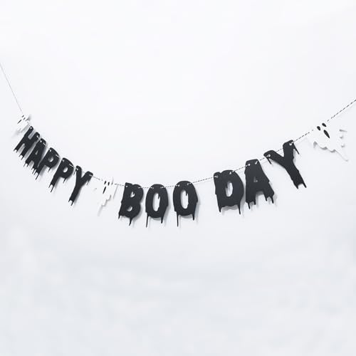 Happy Boo Day Banner - Halloween Party Garland Decoration