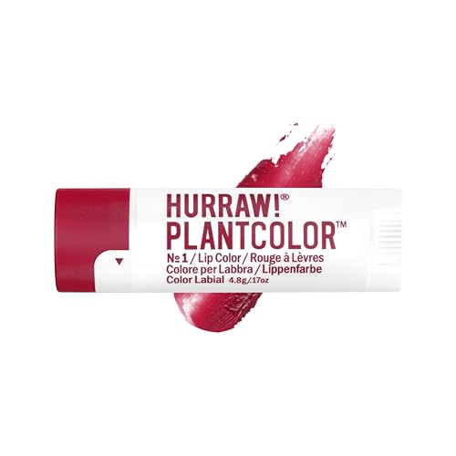 Hurraw! Plantcolor Vegan Lip Color №1 - Opaque Red Tinted Balm