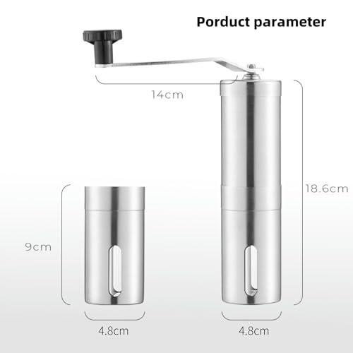 Jogcaw Portable Manual Coffee Grinder with Adjustable Ceramic Burr