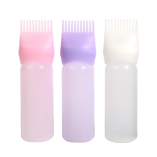 Ella & Sara 3-Pack Hair Oil Applicator Bottles for Dye & Treatments