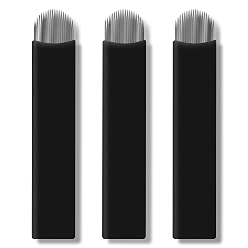Guapa 50pcs Microblading Needles 18U 0.18mm for Eyebrow & Lip Tattoo Manual Pen Pack of 1