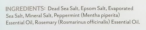Soothing Touch Peppermint Rosemary Bath Salts, 32 oz Muscle Relief Soak