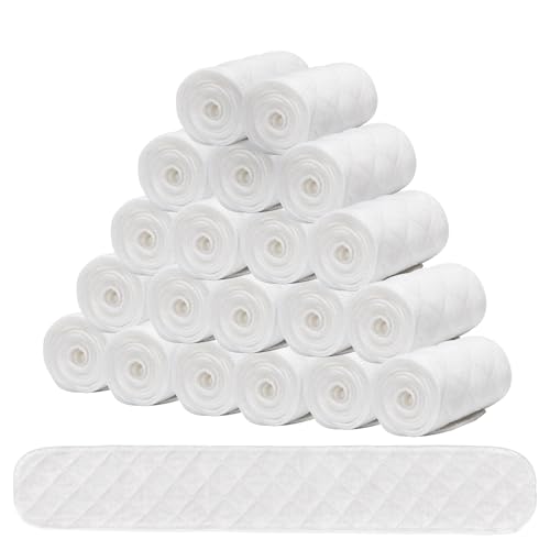 DAWNBOX Cotton Bra Sweat Liners - 20 Absorbent Pads for Rash