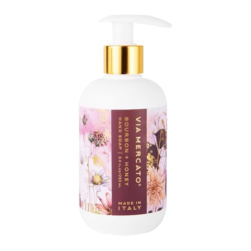 Via Mercato Autunno Italian Liquid Hand Soap - Bourbon & Honey, 8.4 Fl Oz