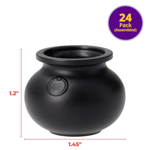 DecoPac Halloween Cauldron Cupcake Toppers - 24 Food Safe Decorations